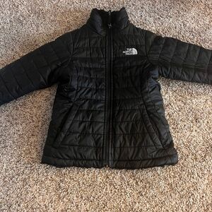 Black north face reversible jacket